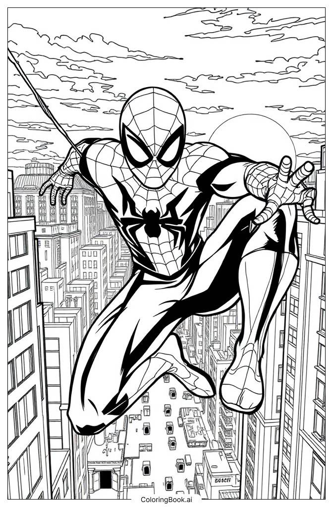  Spider-Man Homecoming Coloring Page 