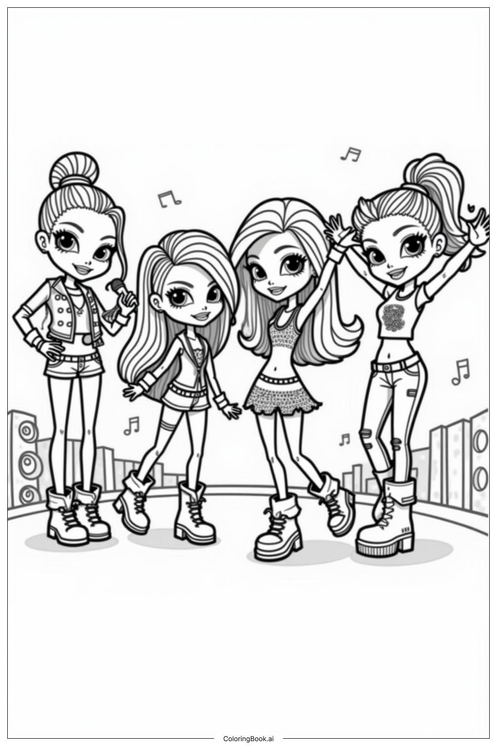 27 Dibujos De Bratz Para Colorear PDF Y PNG Gratis 