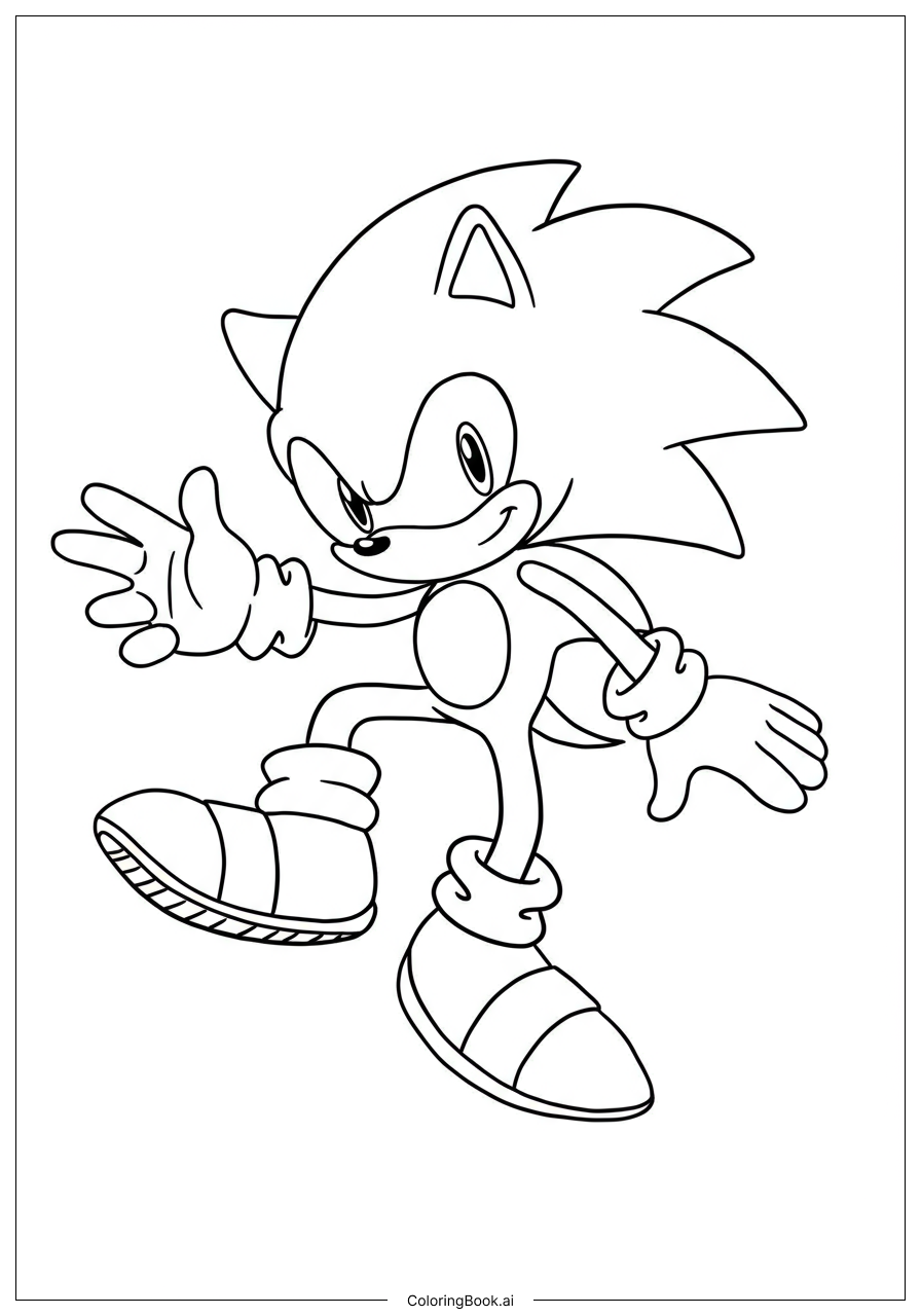  Sonic Tanzt Auf Dem Karneval Ausmalseite 