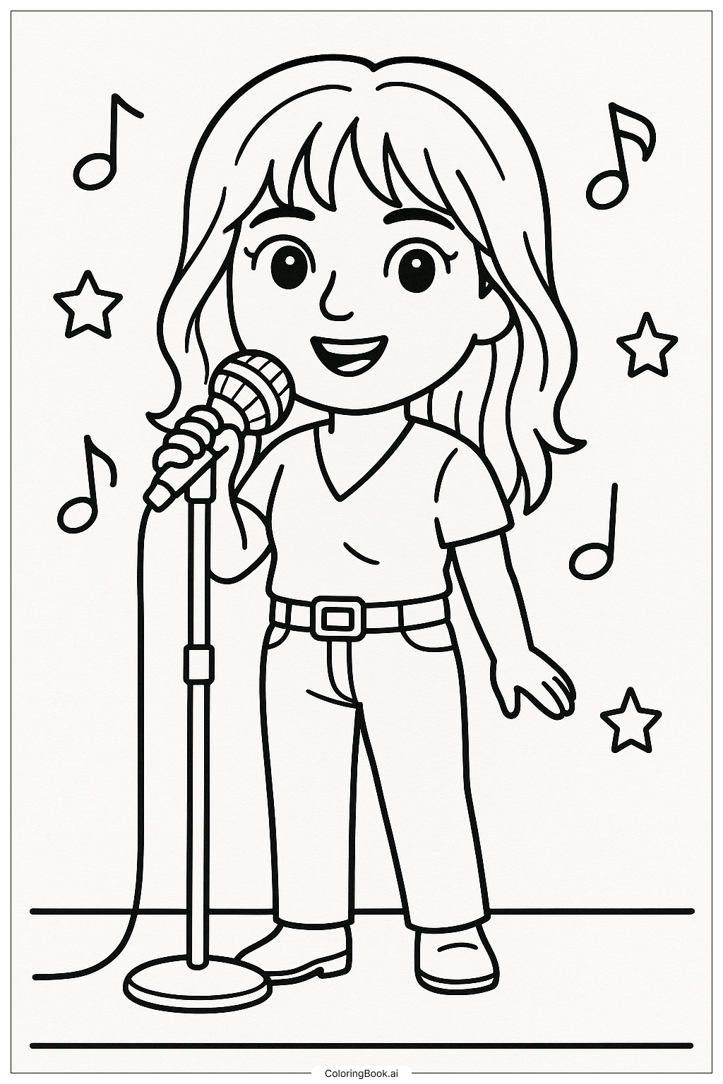  Lady Gaga As Ally In A Star Is Born Coloring Page 