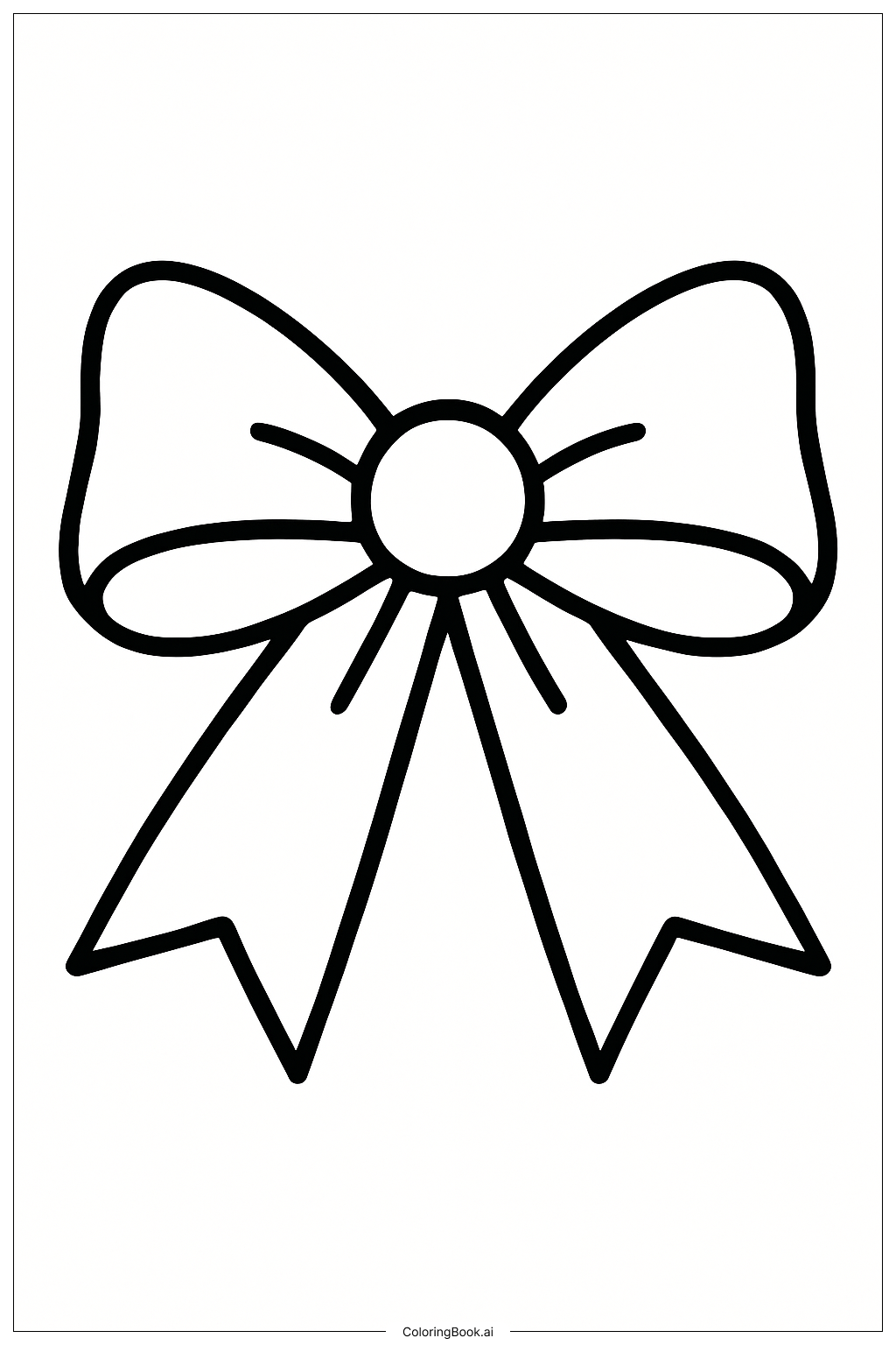  대림절 리본 보우 색칠공부 페이지 