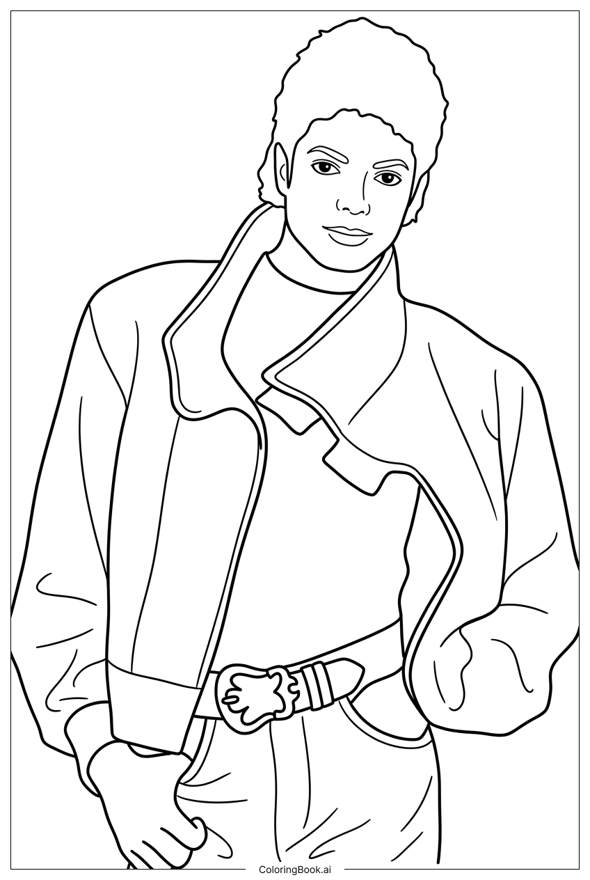 Michael Jackson casual bomber jacket relaxed stance