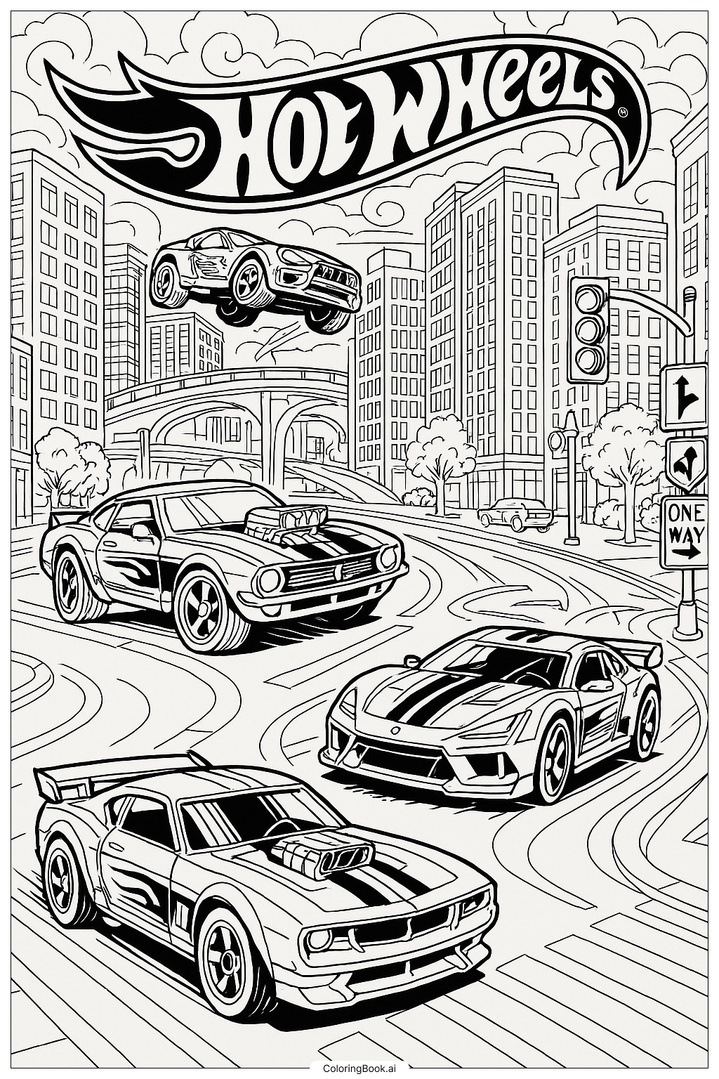 50 Dibujos De Hot Wheels Para Colorear PDF Y PNG Gratis 