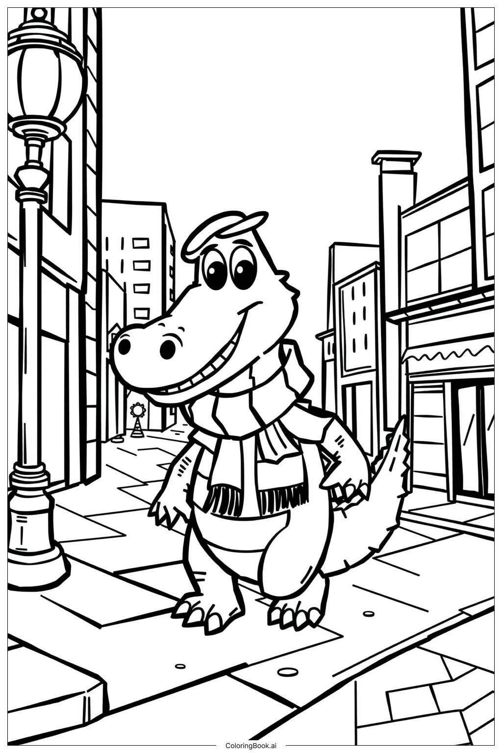  Lyle Lyle Crocodile's City Adventure Coloring Page 