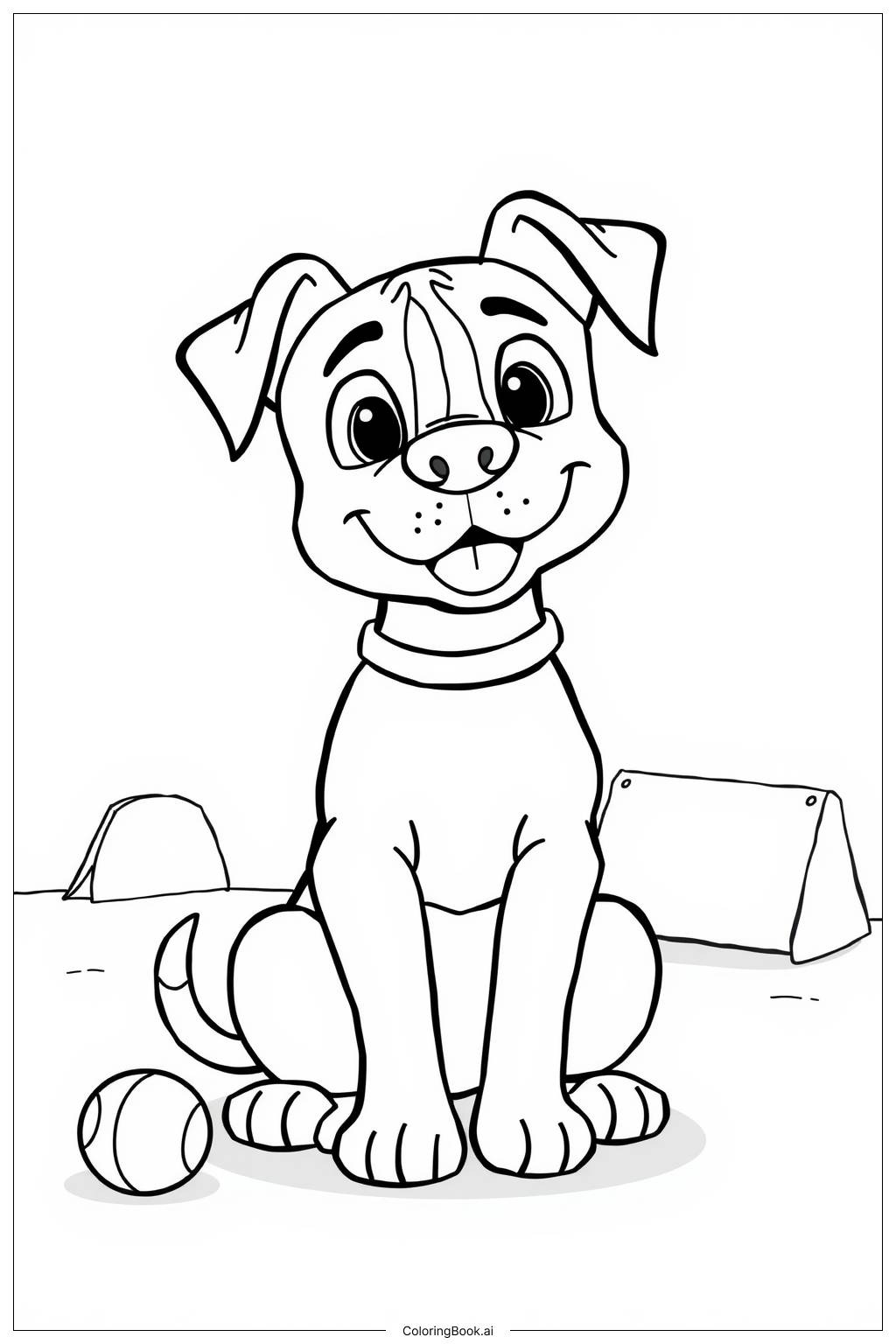  Police Dog Mission Coloring Page 