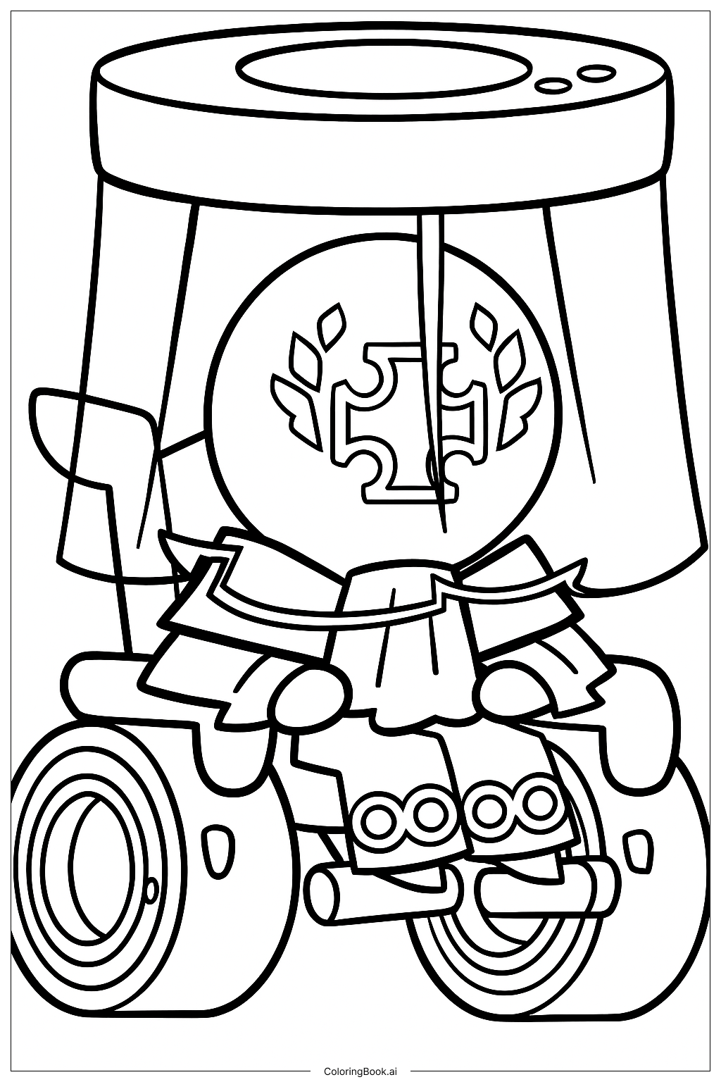  Baumkuchen Cookie Coloring Page 