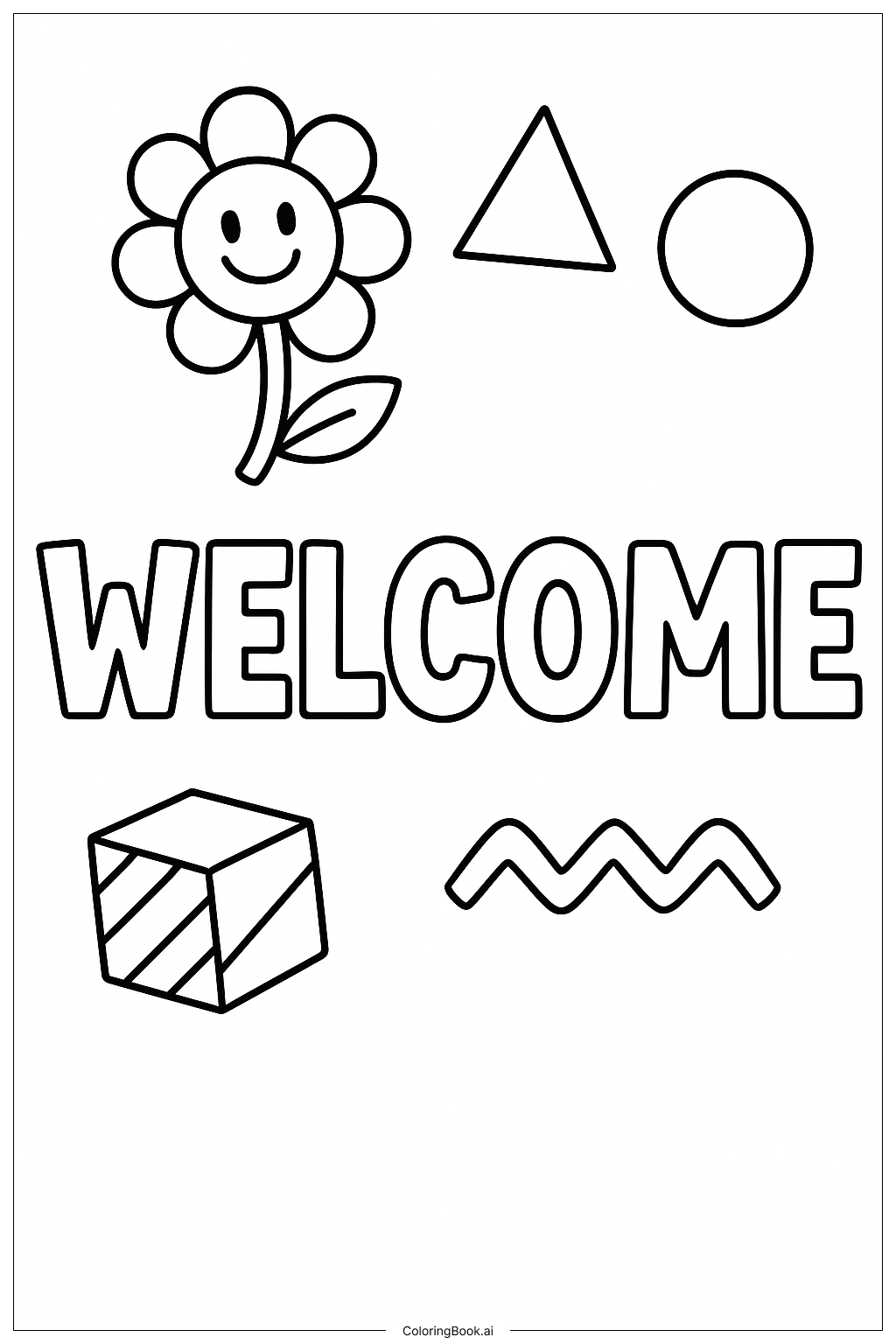  Poppy Playtime Chapter 1 Welcome Sign Coloring Page 