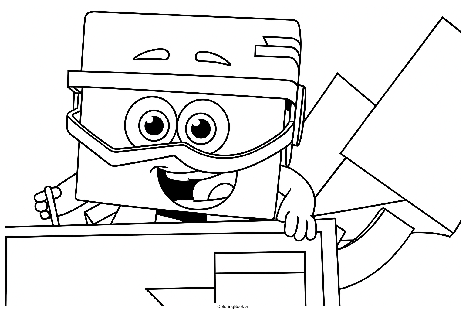 Cyan Coloring Page