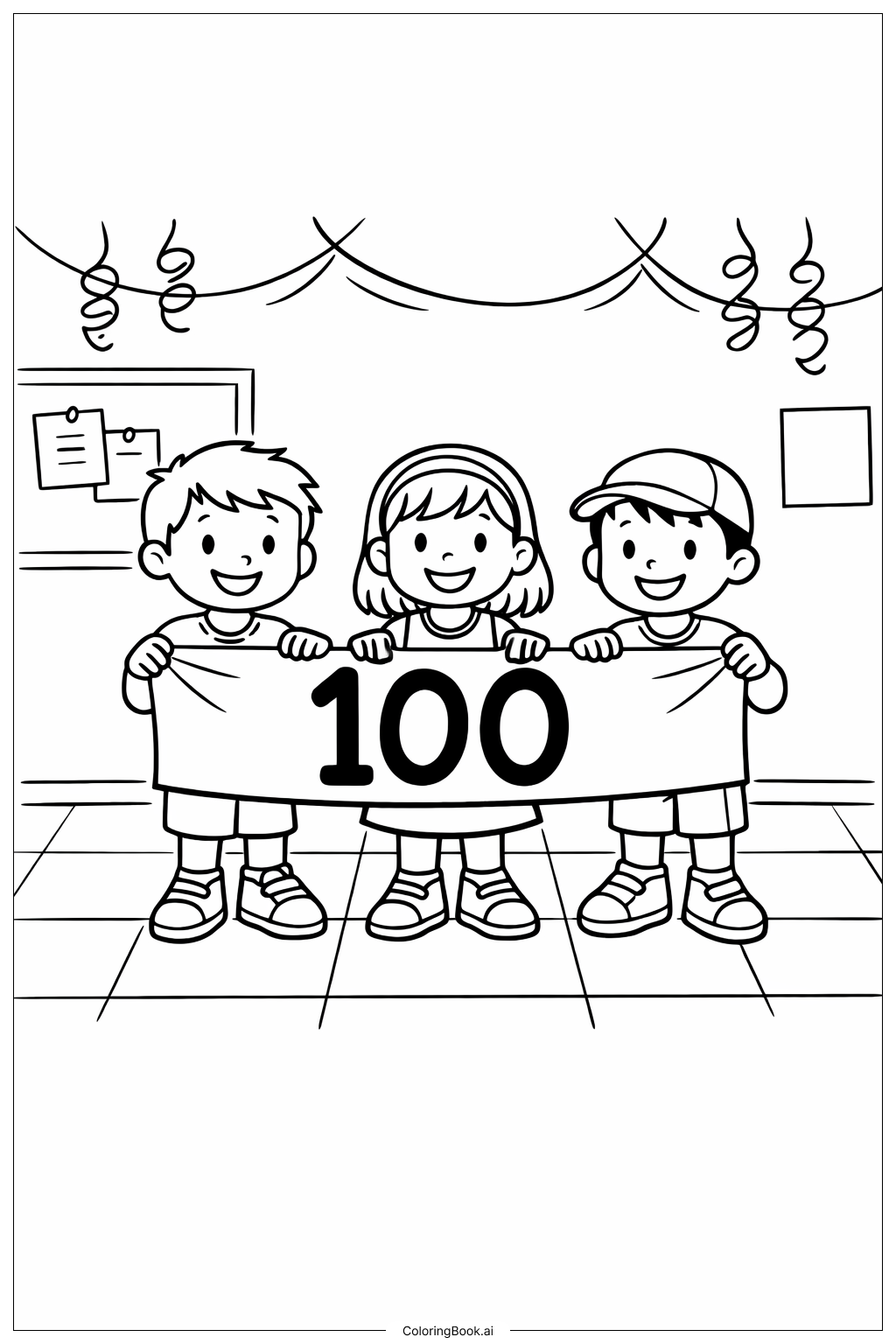 100º Dia de Aula Crianças com Faixa