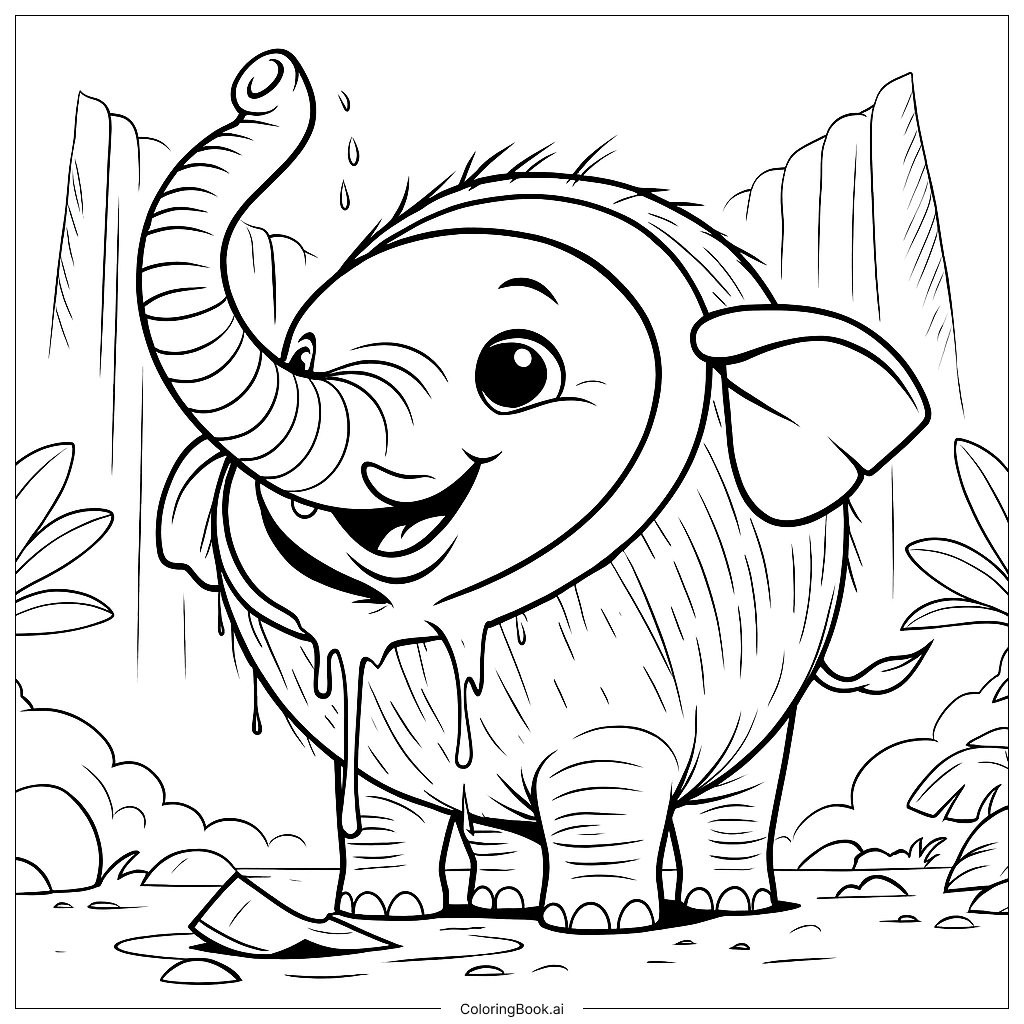  Cocofanto Elefanto Coloring Page 