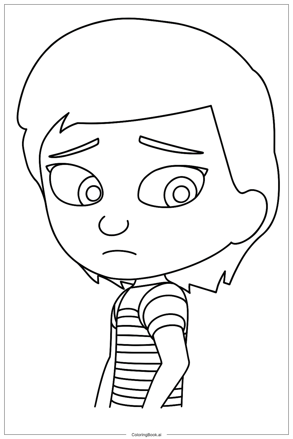 Página para colorir de Kate