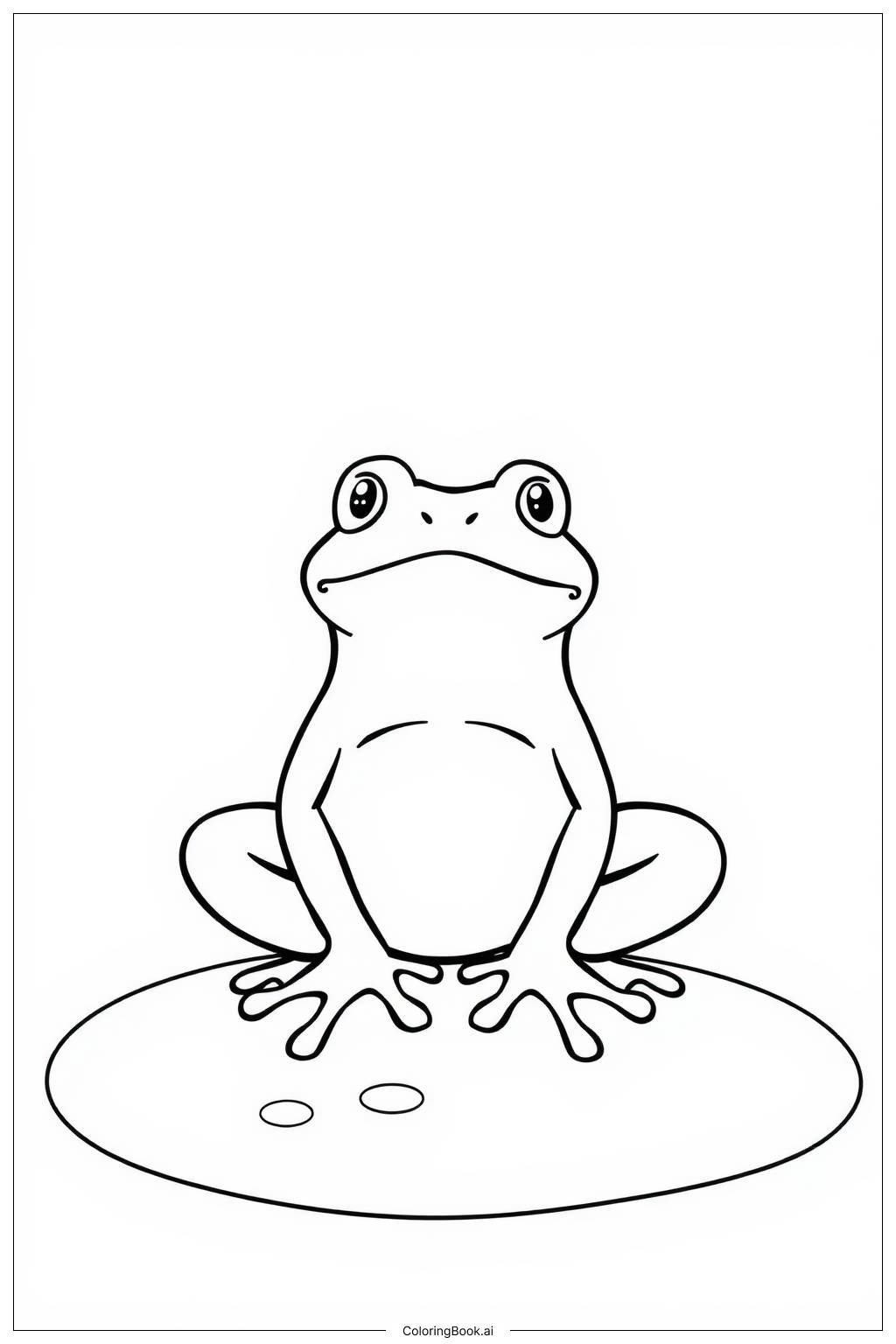  Poison Dart Frog in a Rainforest Coloring Page 