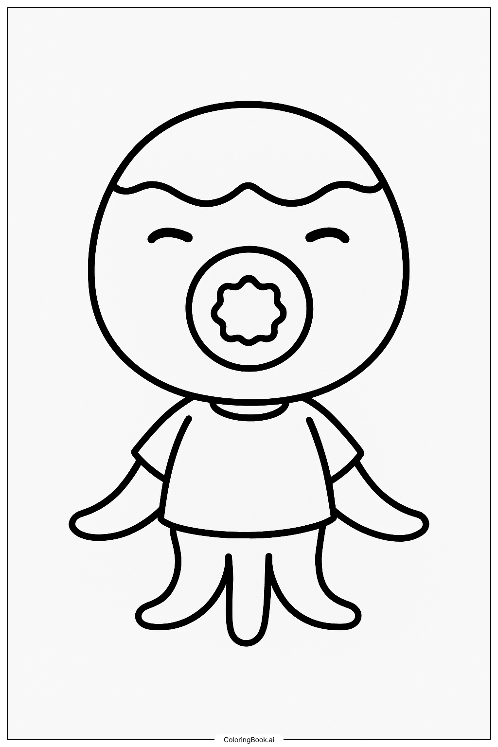 Animal Crossing Dorfbewohner Zucker Der Oktopus Ausmalseite 