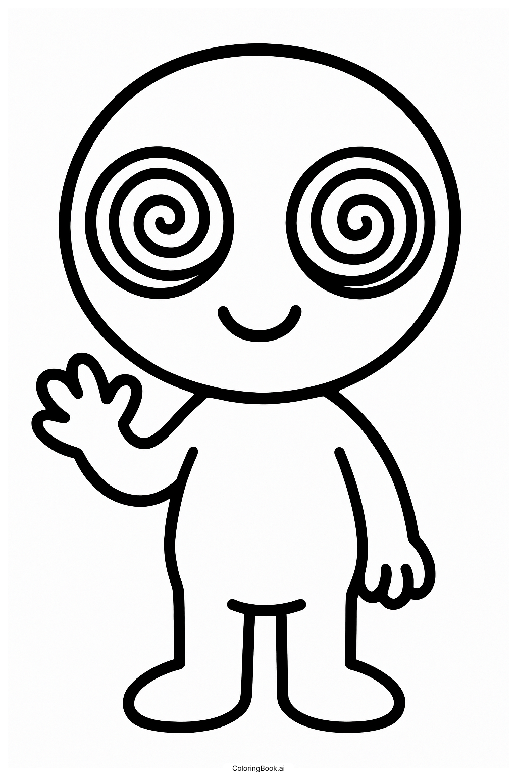  Trang tô màu Một Ngoài Hành Tinh Dễ Thương Và Ảo Diệu 