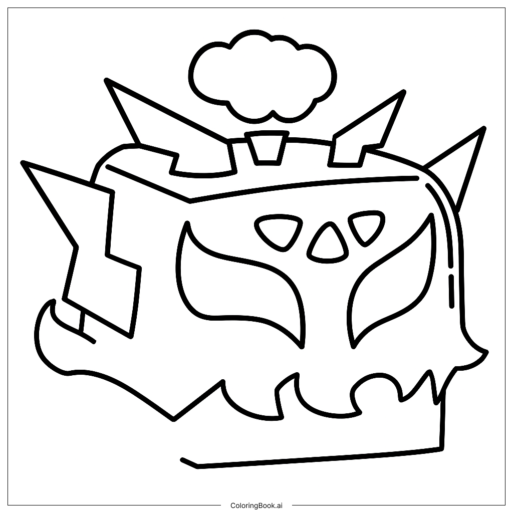 Rumble Coloring Page
