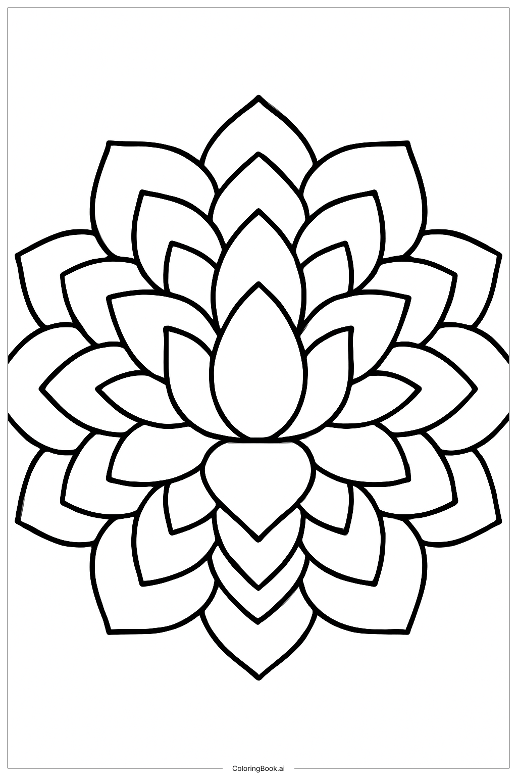 Serene Mandala with Lotus Patterns