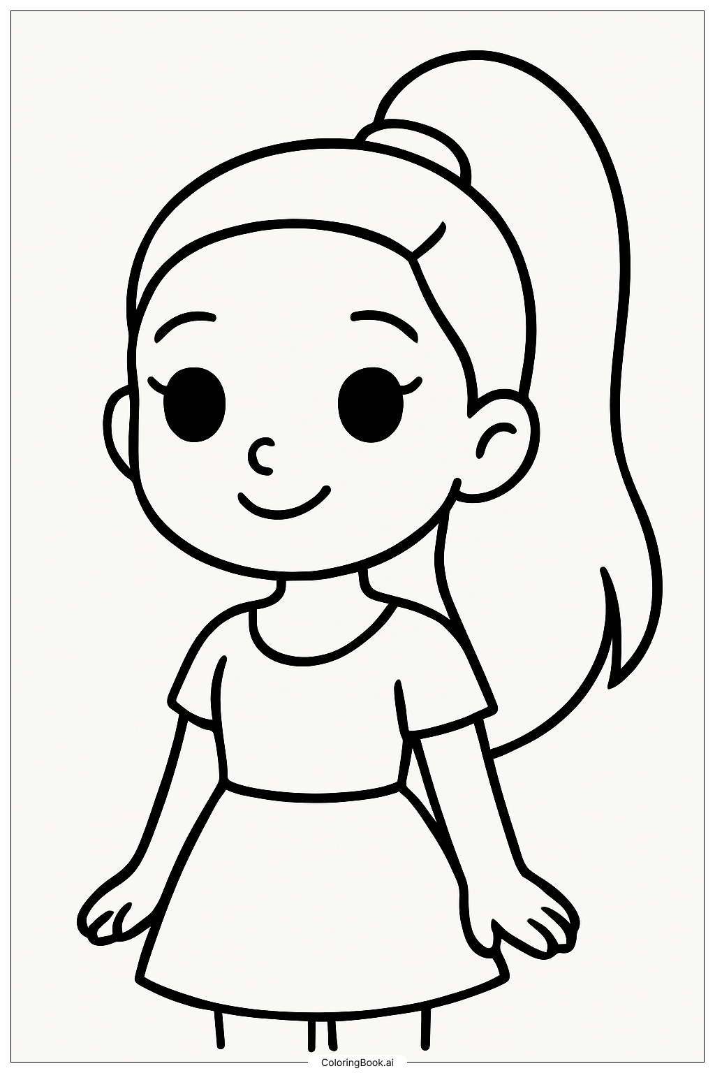 Linda caricatura de Ariana Grande