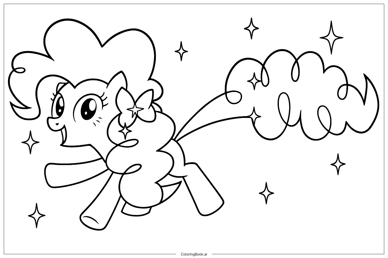  Trang tô màu Pinkie Pie Chi Tiết 