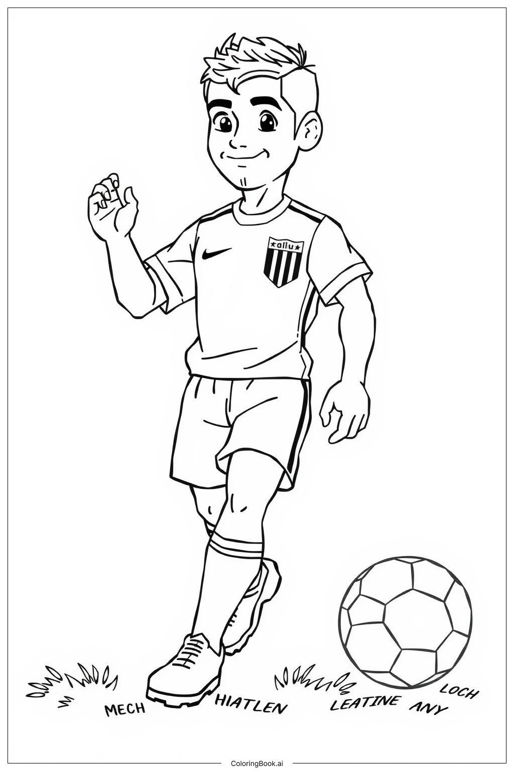  Ronaldo Practicing Free Kicks Coloring Page 