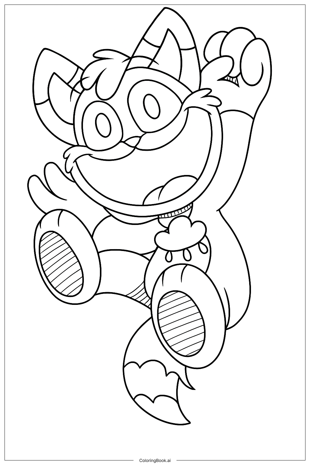 Página para colorir de Raposa Triste