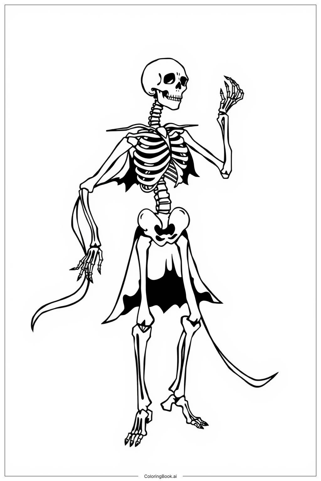  骷髏哥德舞著色頁 