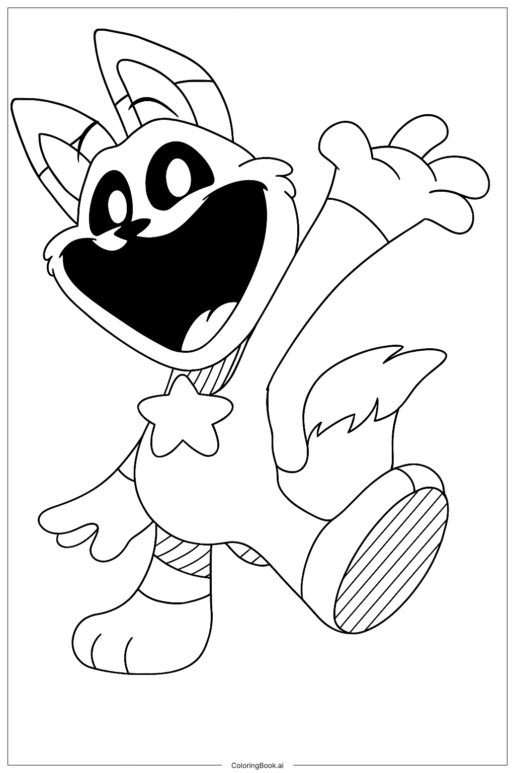 Página para colorir de Felix Fox