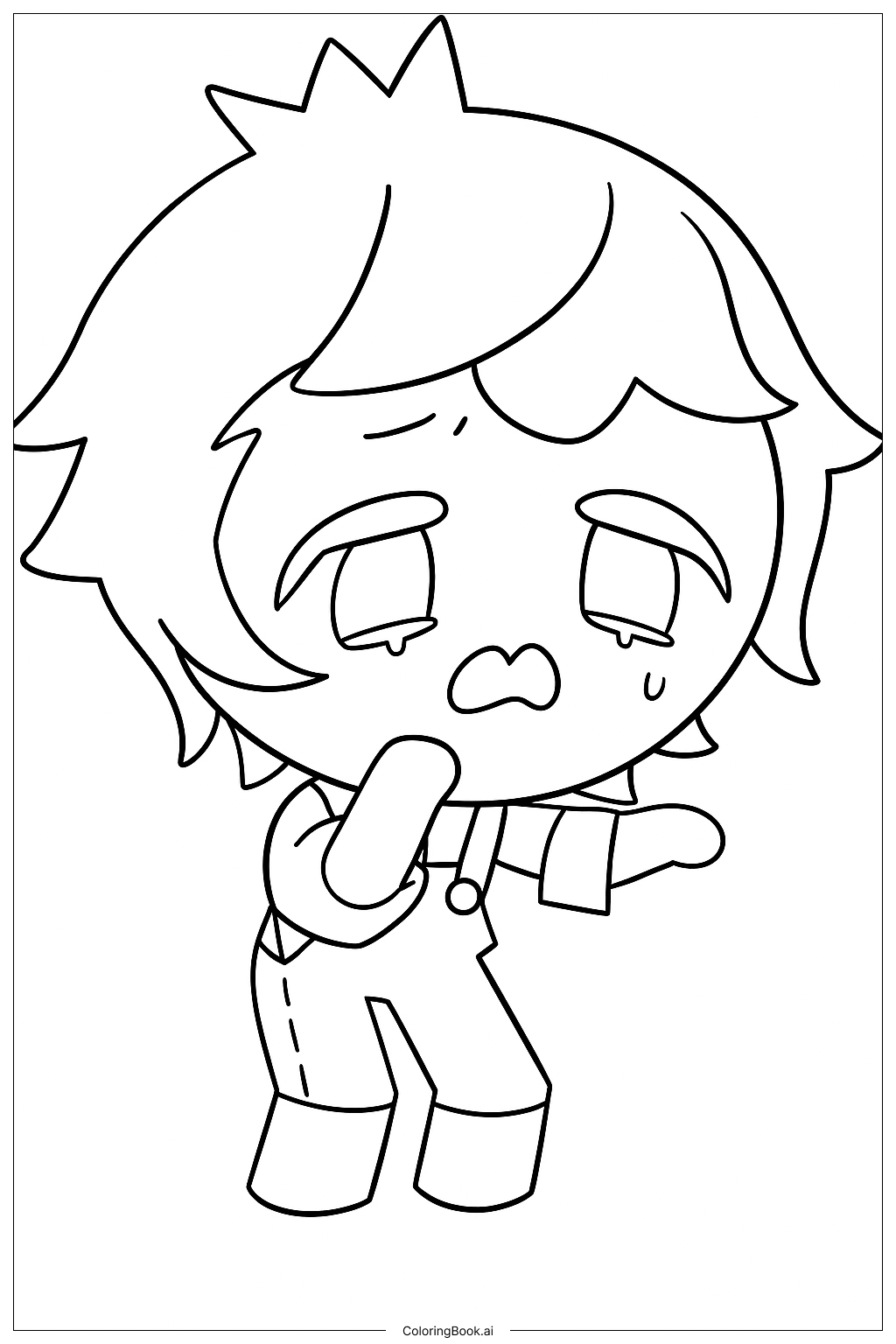  Anxious Blueberry Farmer Coloring Page 