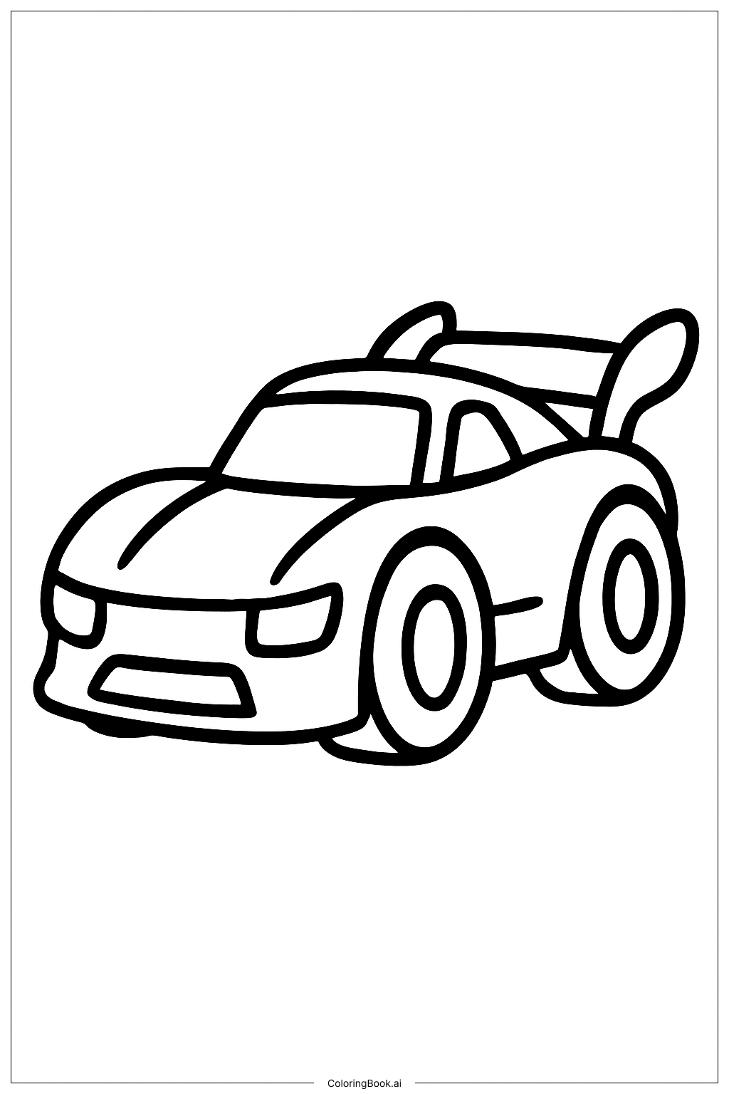 Hot Wheels Car In A Toy Box Coloring Page
