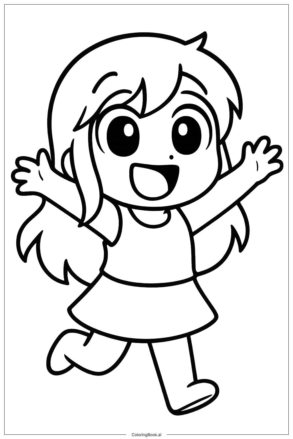  Aphmau With Big Happy Eyes Coloring Page 