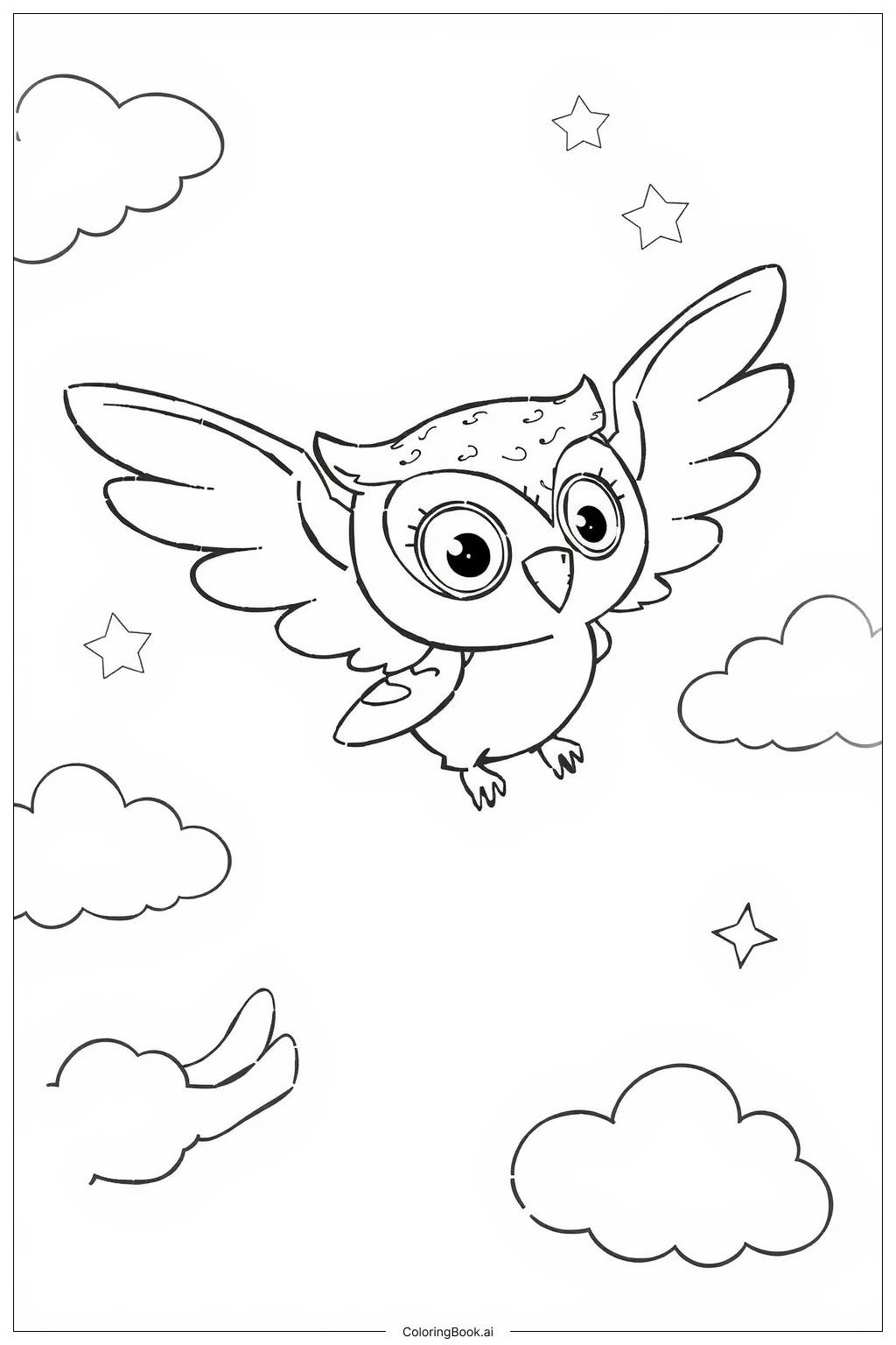  Owlette Flying Coloring Page 