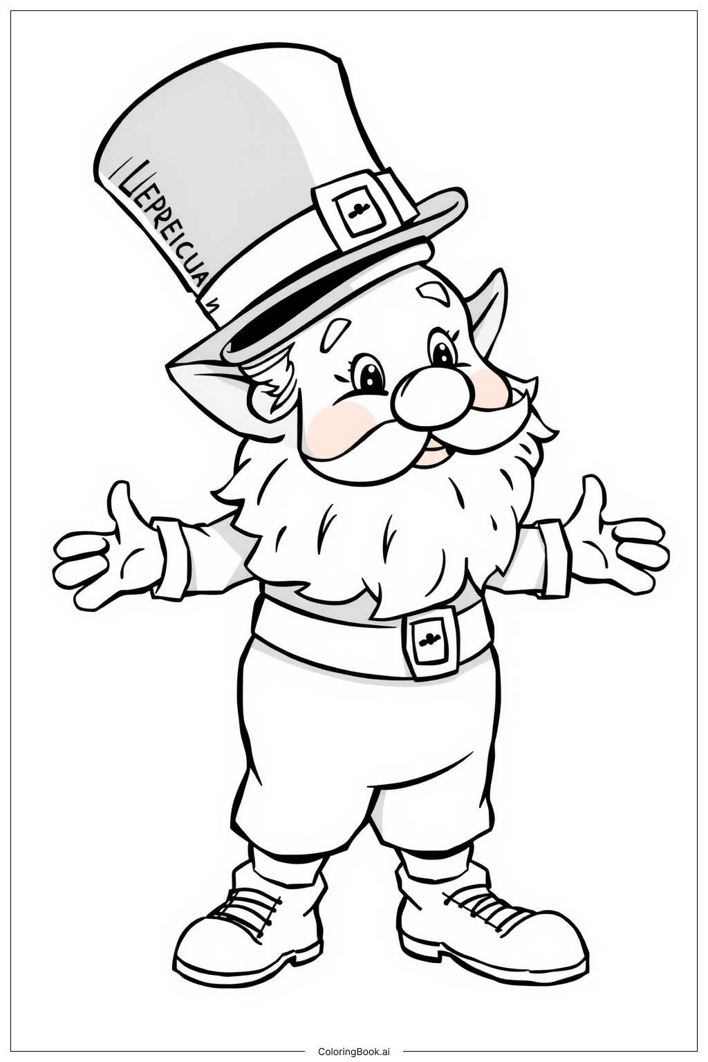  Leprechaun at a St. Patrick's Day parade Coloring Page 