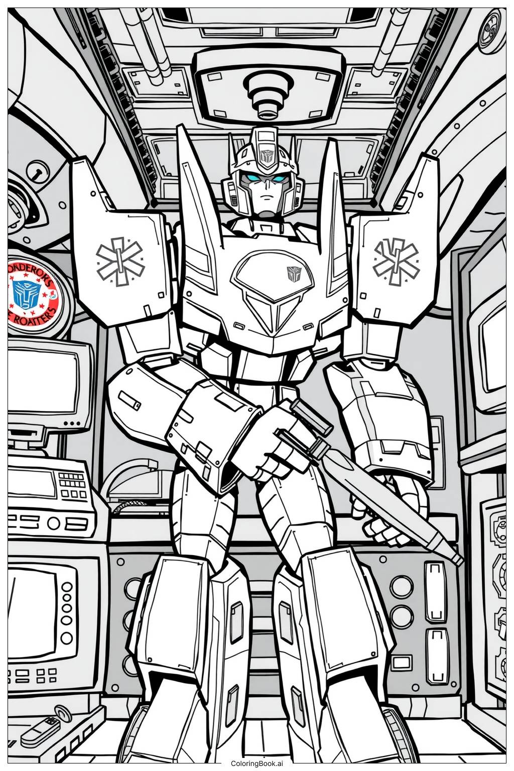 transformers coloring page