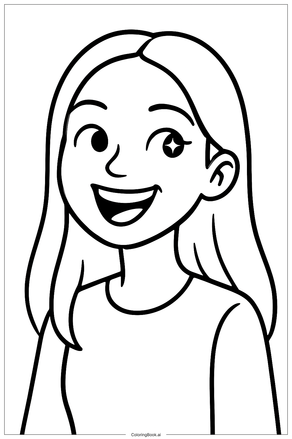  Olivia Rodrigo With A Sparkle In Her Eye Coloring Page 