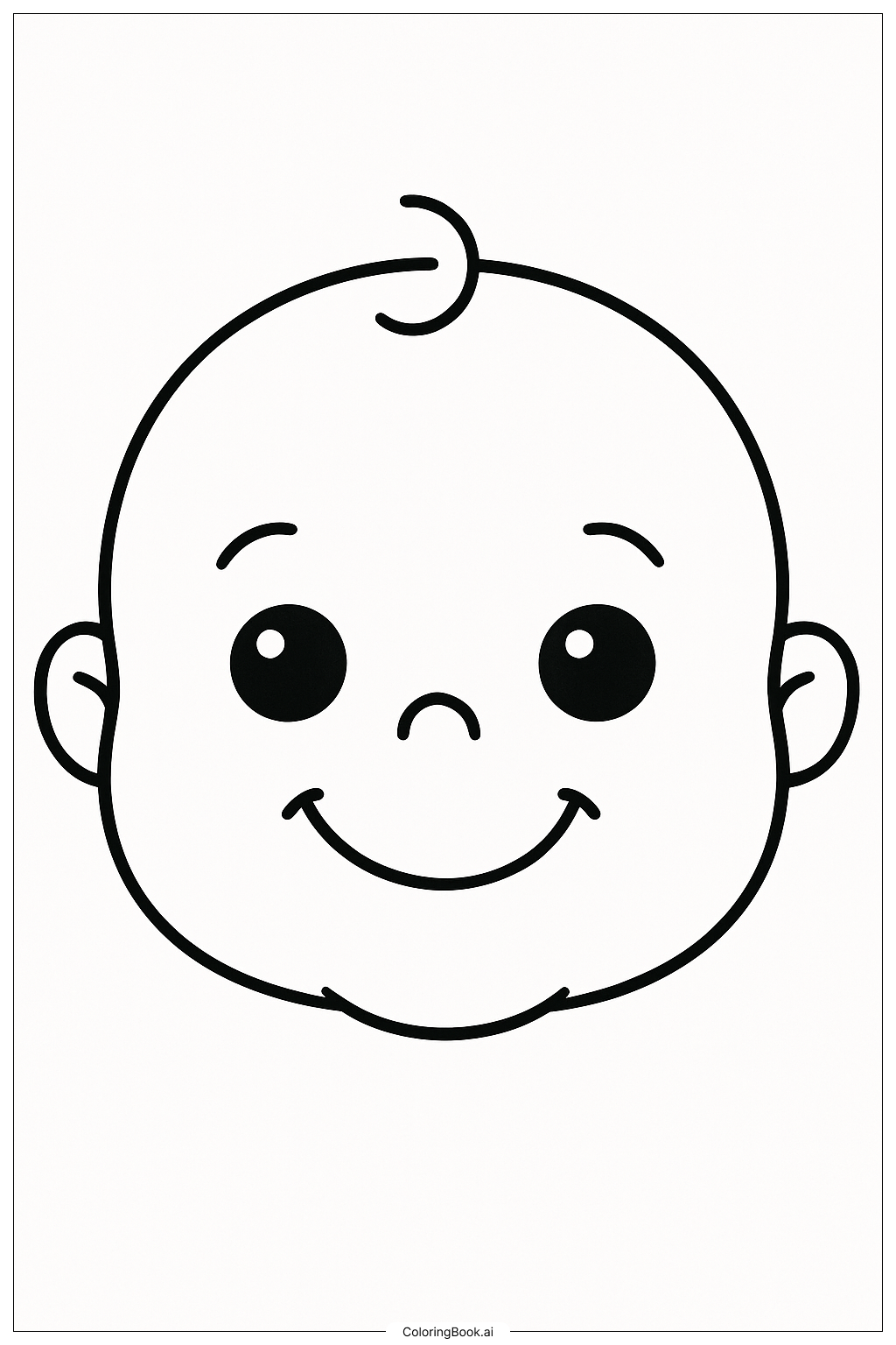 Baby Coloring Page