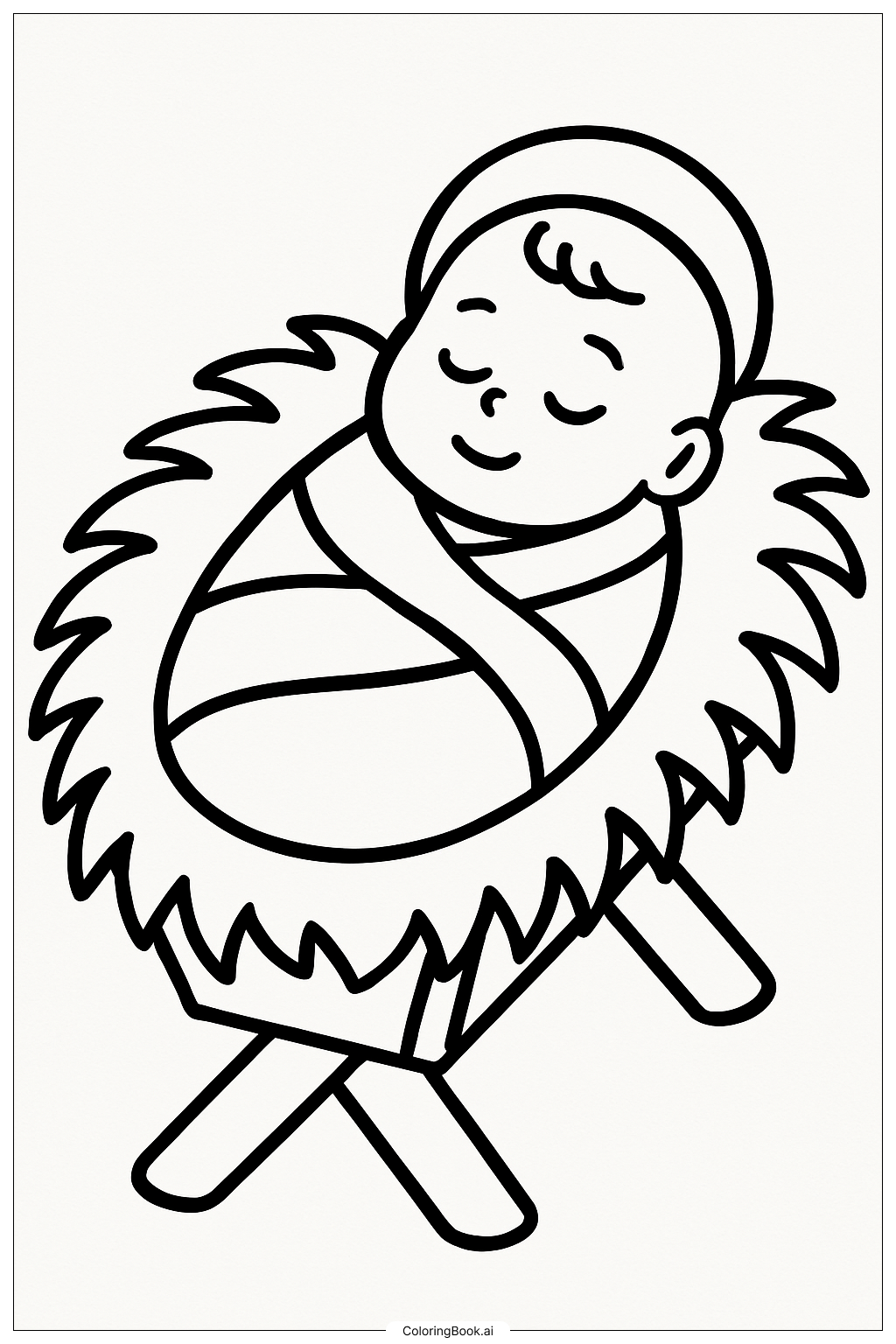 Baby Jesus in Nativity Manger