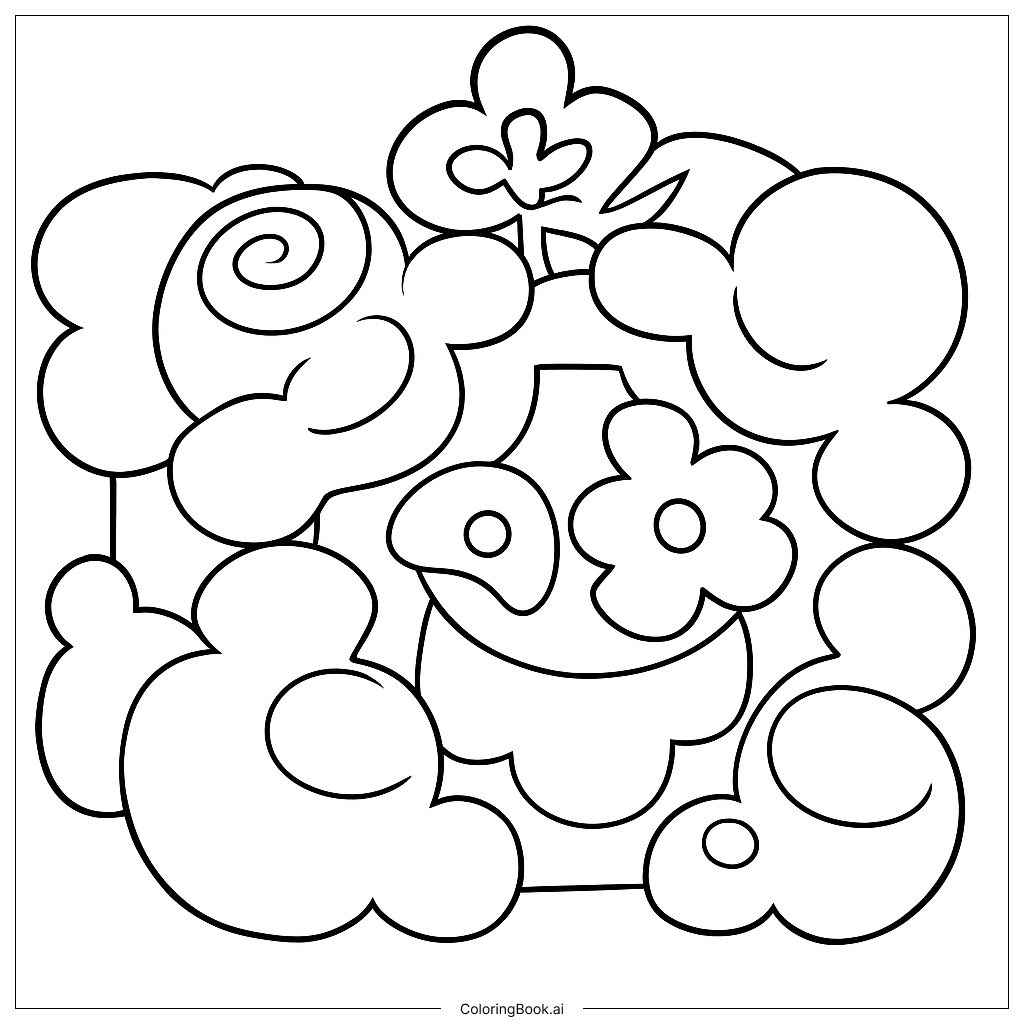 Smoke Coloring Page