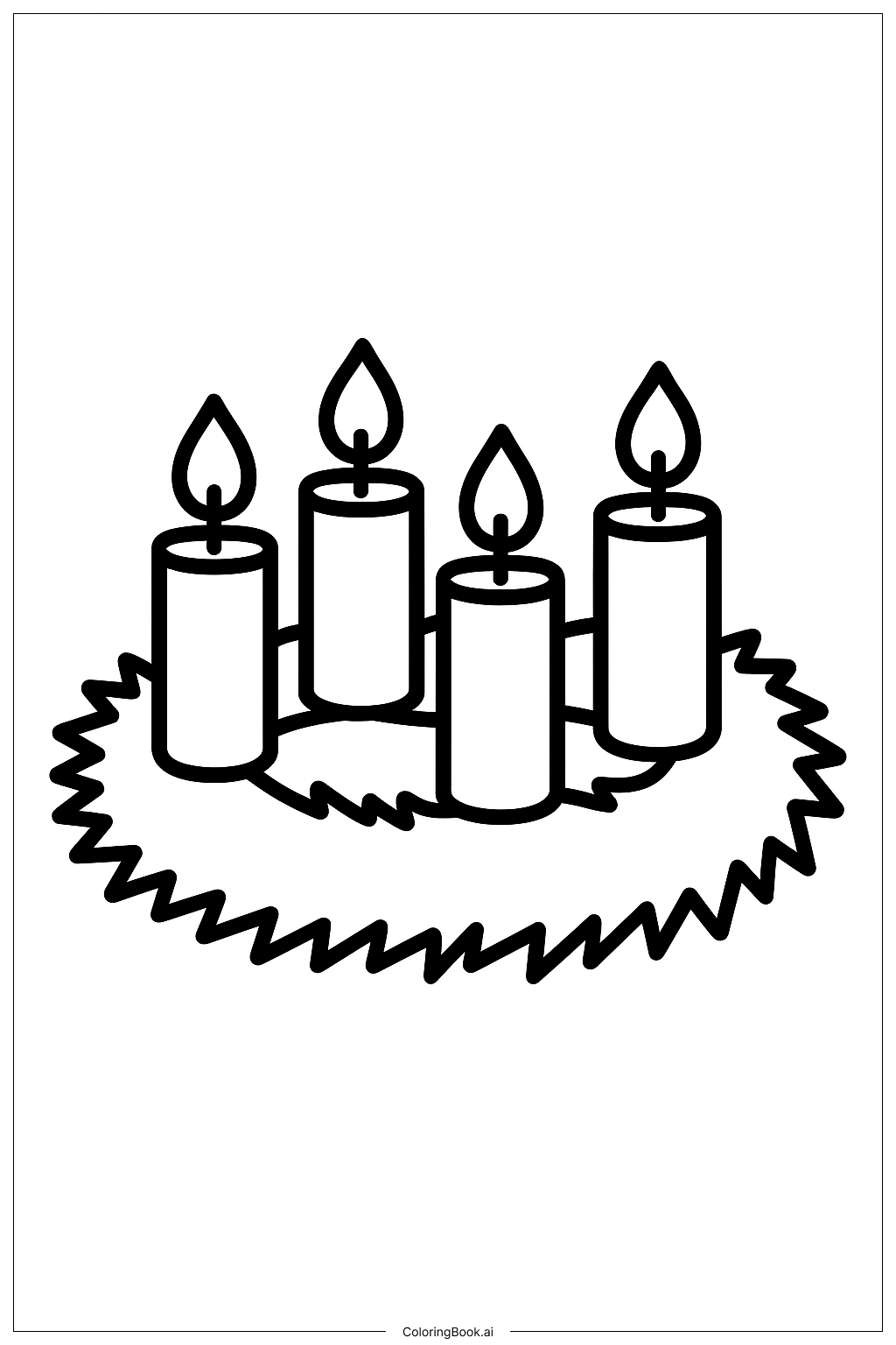  Detailed Advent Wreath Candles Ausmalseite 