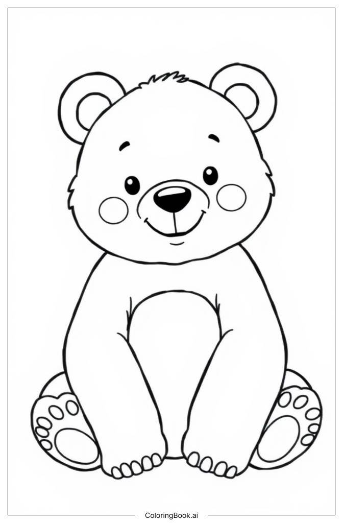  Brown Bear Coloring Page 