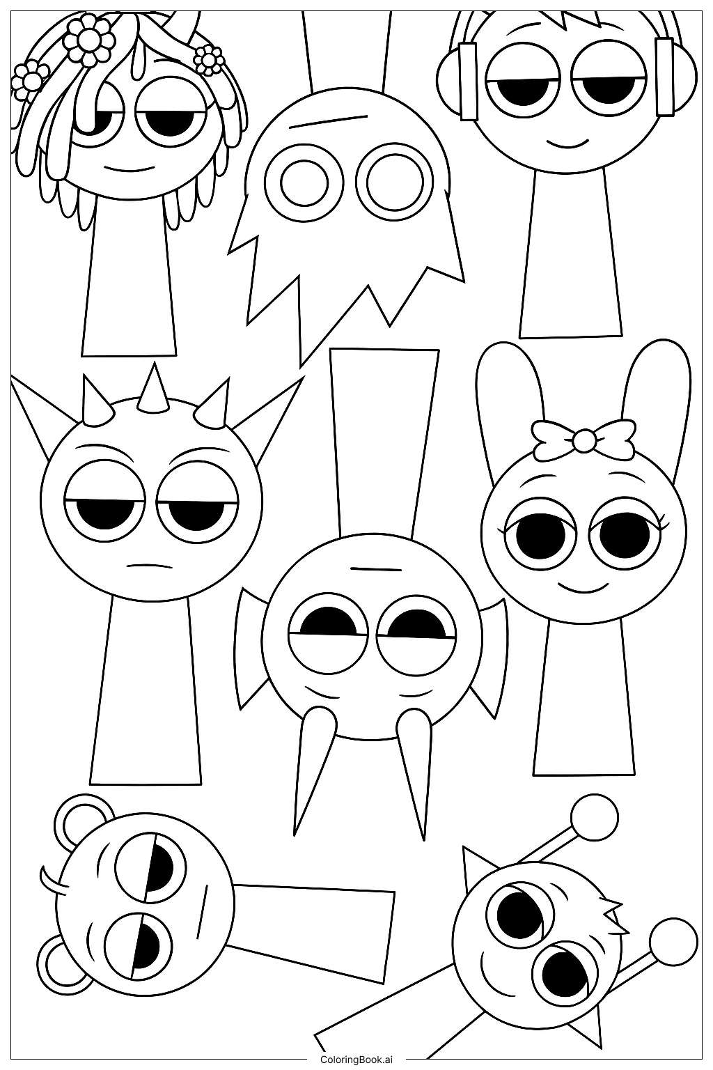 Sprunki Character Collection 1