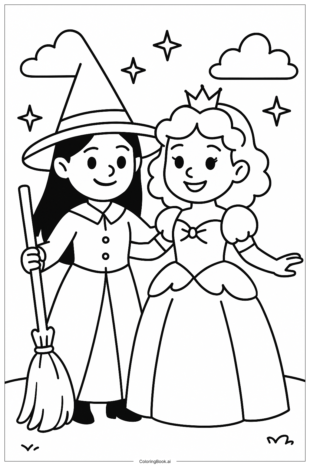 Amigas Malvadas Elphaba e Glinda