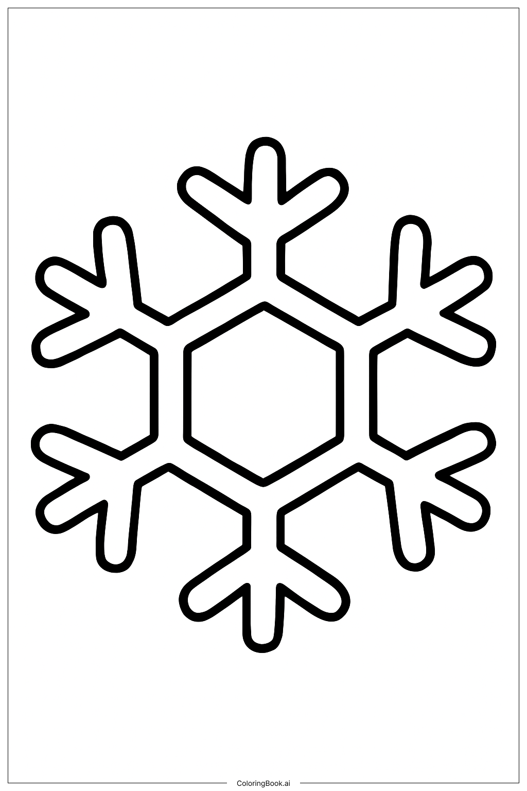  눈송이 색칠공부 페이지 