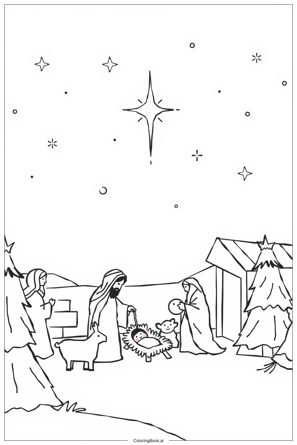  Christmas Bible Verse Celebration Coloring Page 