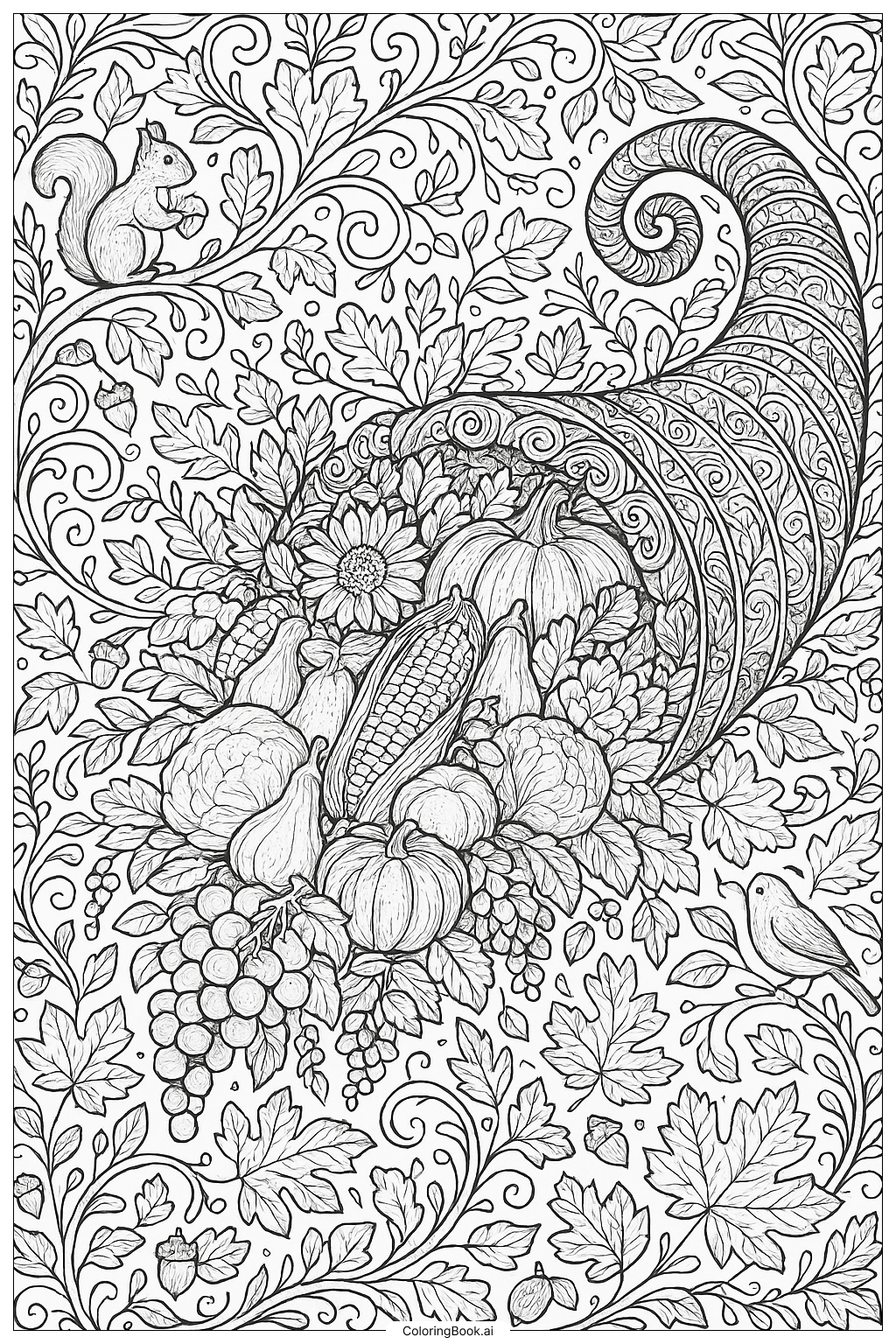  Trang tô màu The Legend Of The Cornucopia Horn 