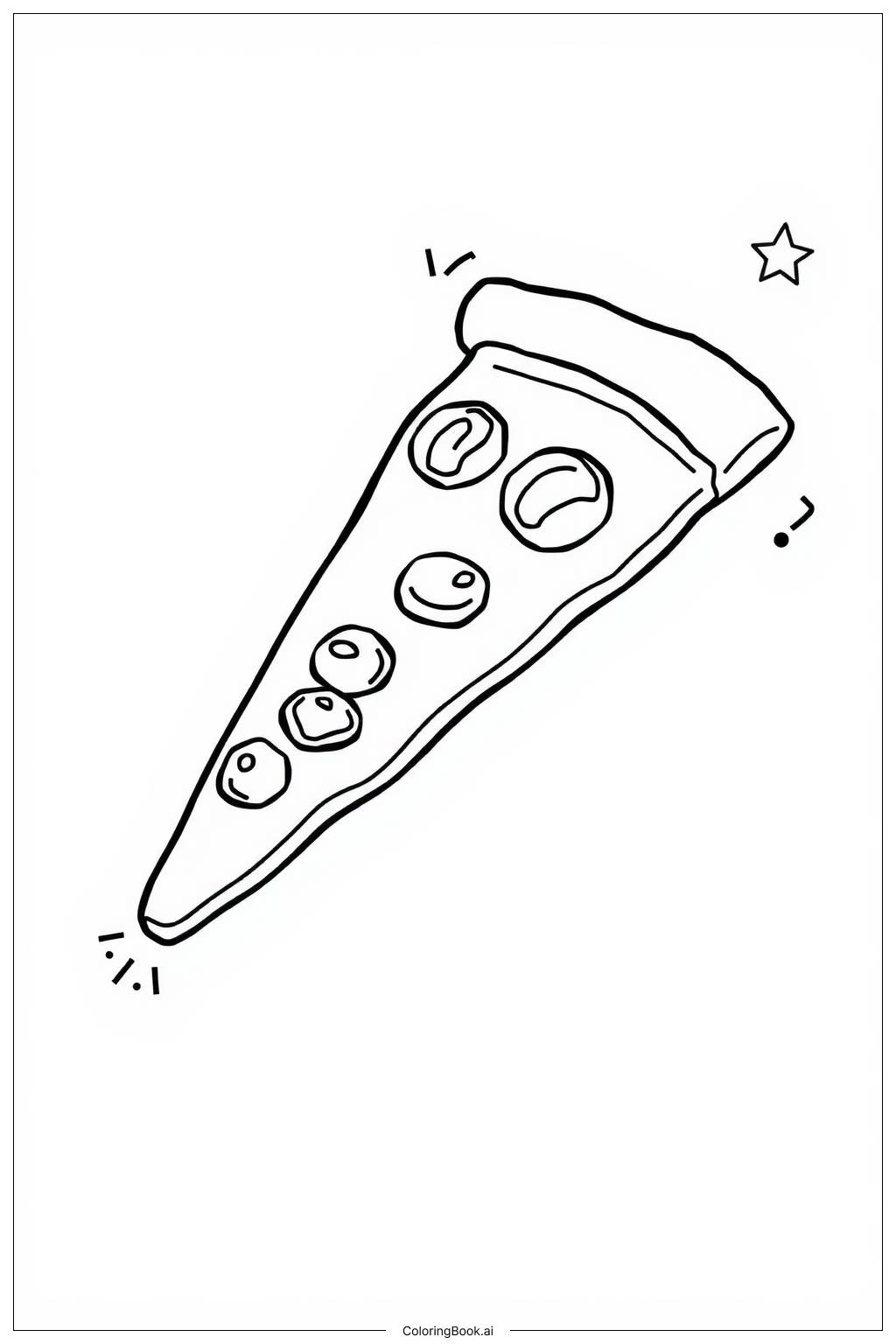  Pizza Slice Coloring Page Coloring Page 