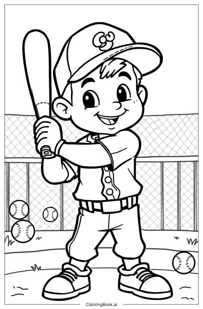  Page de coloriage joueur de baseball mlb 