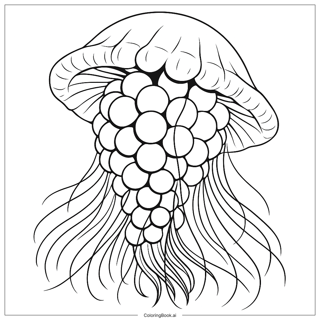  Página para colorir de Graipussi Medussi 