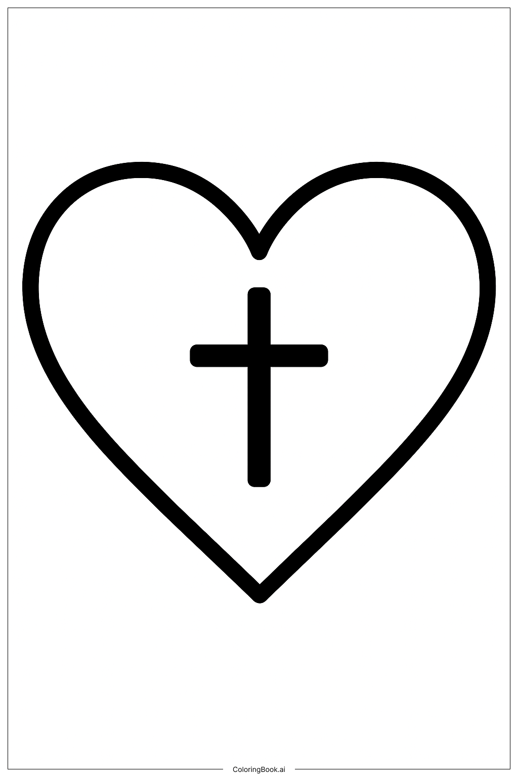  대림절을 위한 사랑의 하트 색칠공부 페이지 