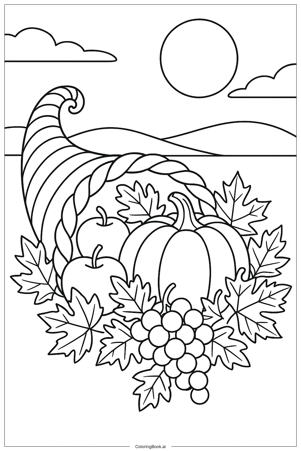  Trang tô màu A Cornucopia Of The Harvest Moon 