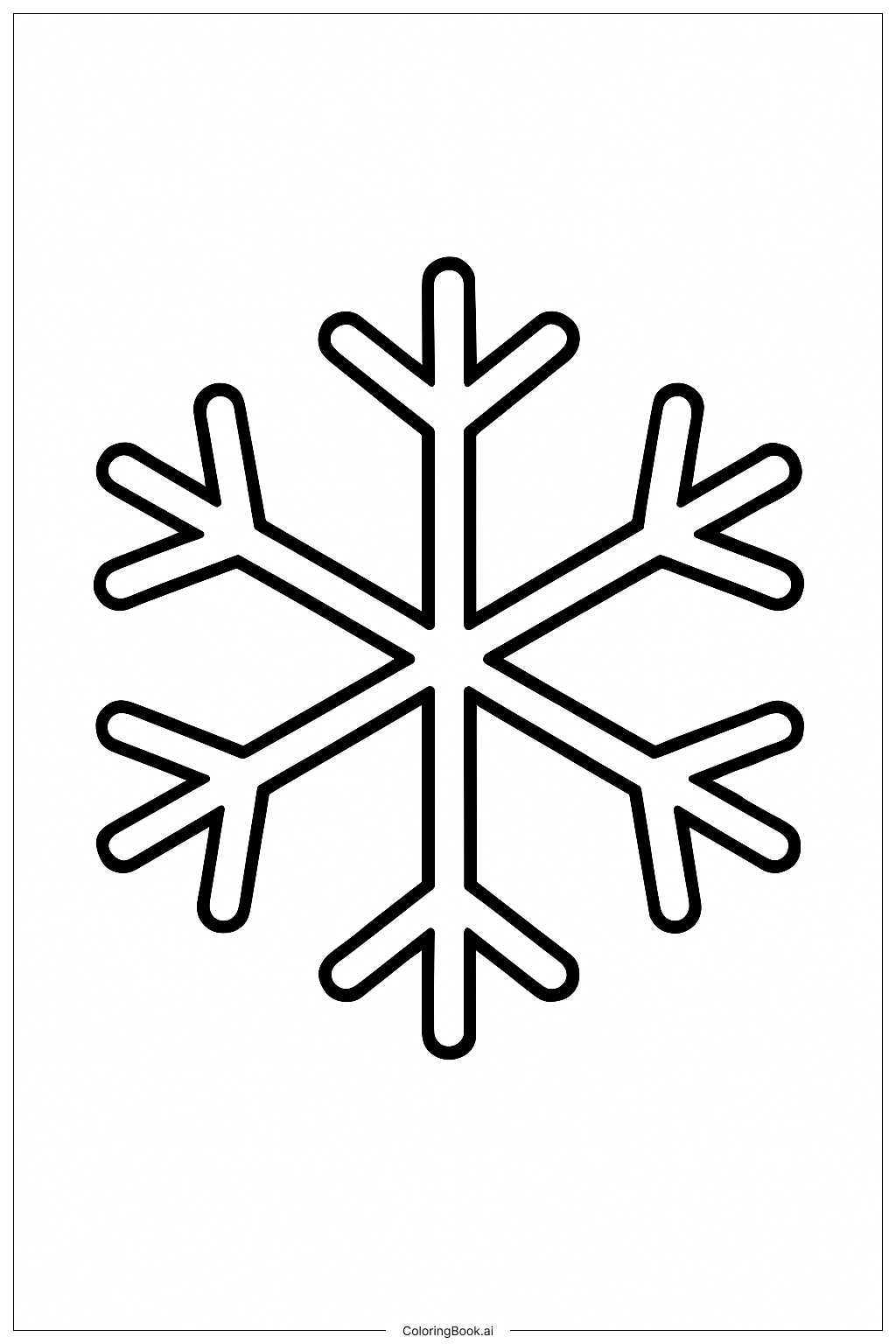  눈 오는 날 눈송이 색칠공부 페이지 