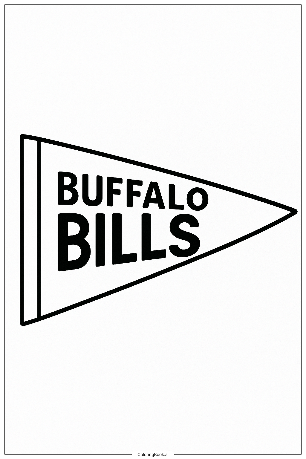  Trang tô màu Cờ đội Buffalo Bills 